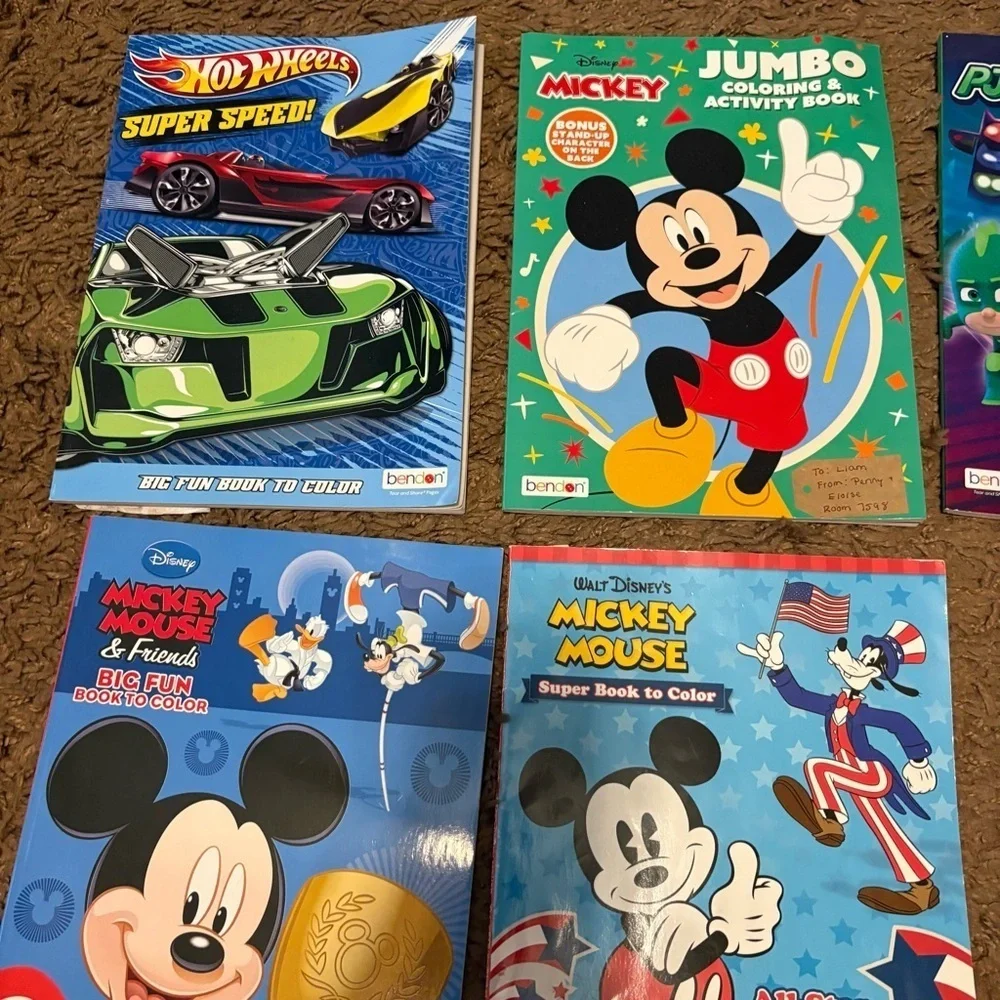 Disney Mickey Mouse PJ Masks Activity Coloring Book Collection NEW Ninja Turtles